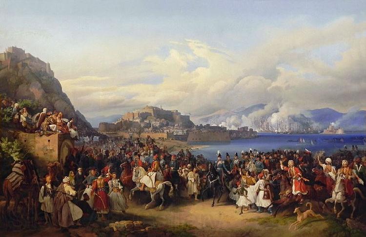Peter von Hess The Entry of King Othon of Greece into Nauplia Norge oil painting art